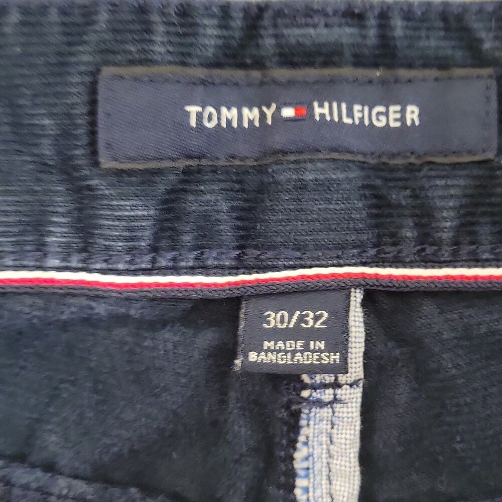 Tommy Hilfiger Men's Cotton Corduroy Straight Leg Pants Navy Blue 30x32 - Picture 4 of 6